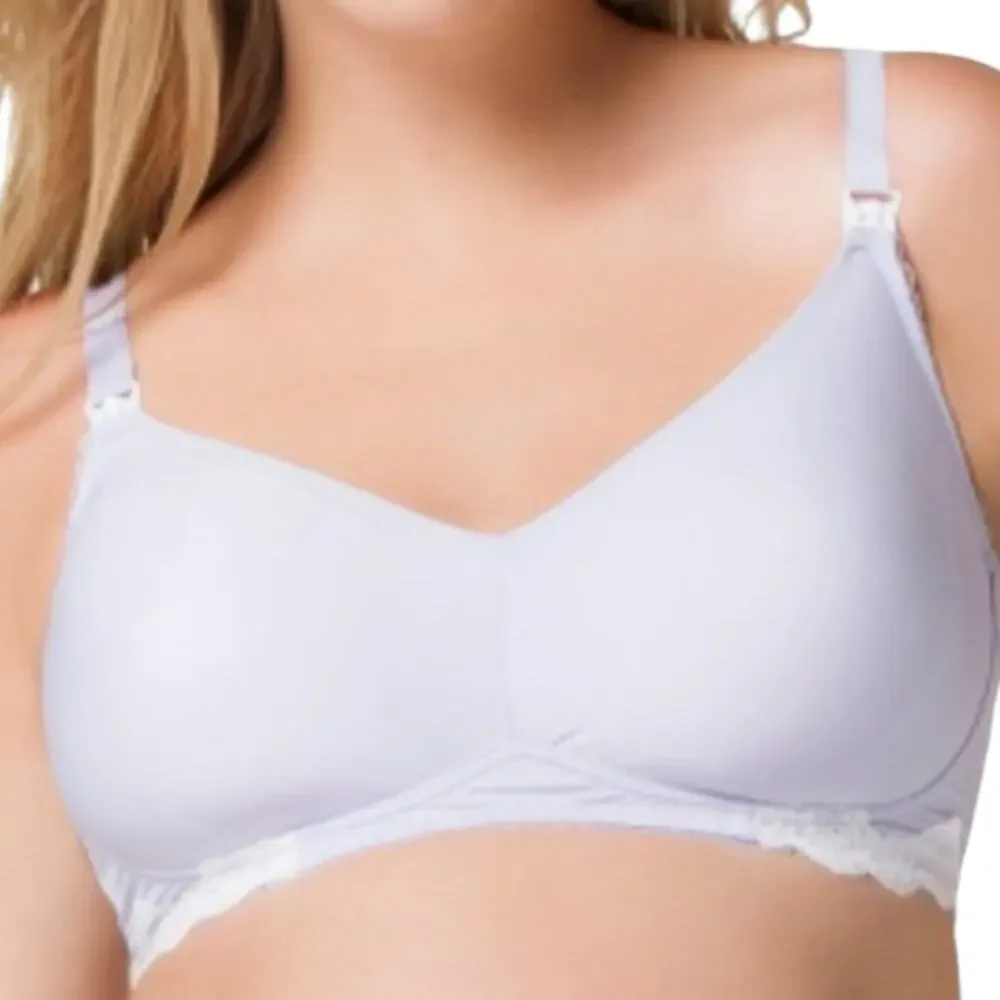 NWT Cake Lingerie Maternity Wireless Nursing Bra Plum Melba Purple Unlined 34B